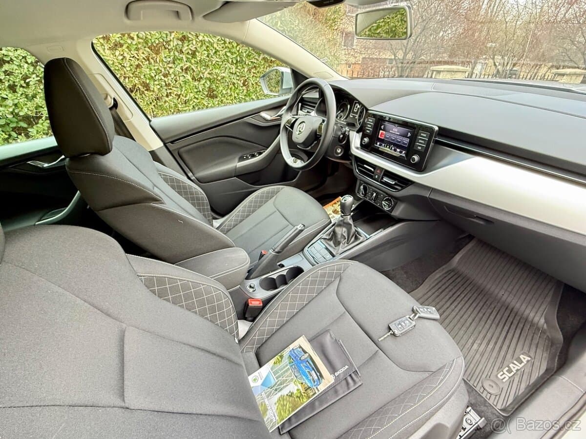 ŠKODA SCALA 1,0TSi 70kW Koup.ČR,1.majitel,LED,2022,119tkm