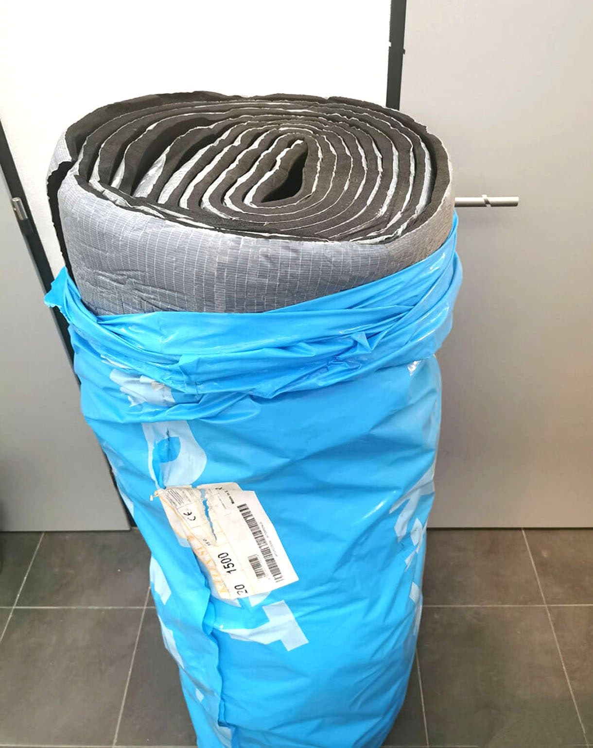 New, unused roll of premium thermal and acoustic insulation K-Flex ST DUCT