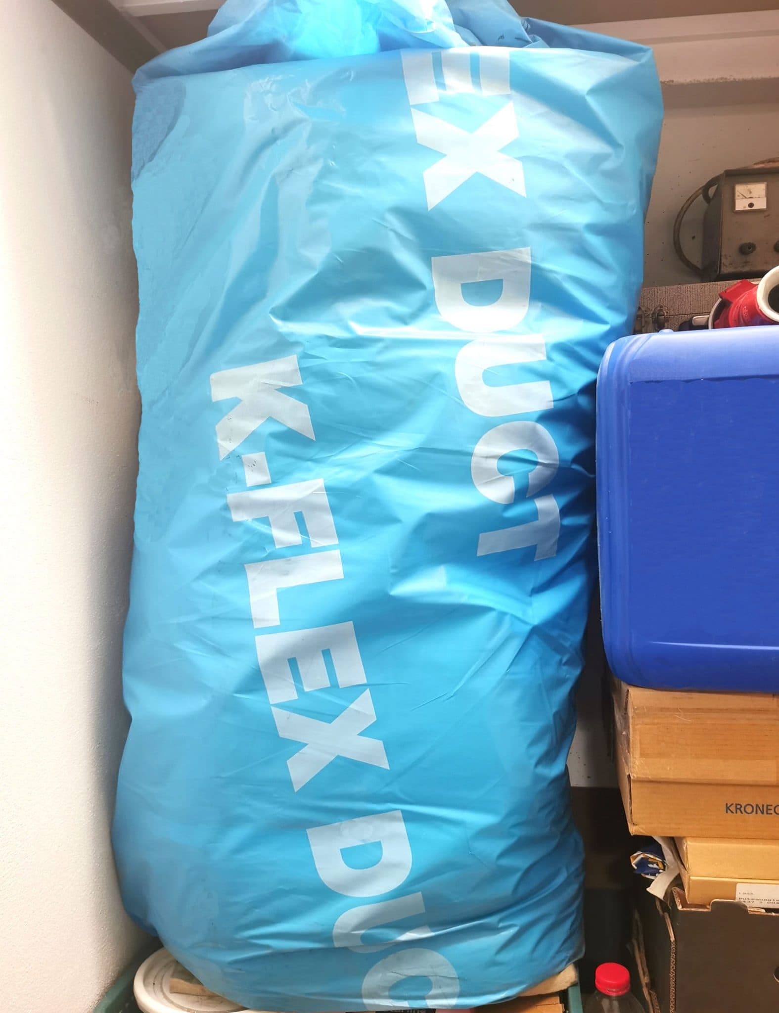 New, unused roll of premium thermal and acoustic insulation K-Flex ST DUCT