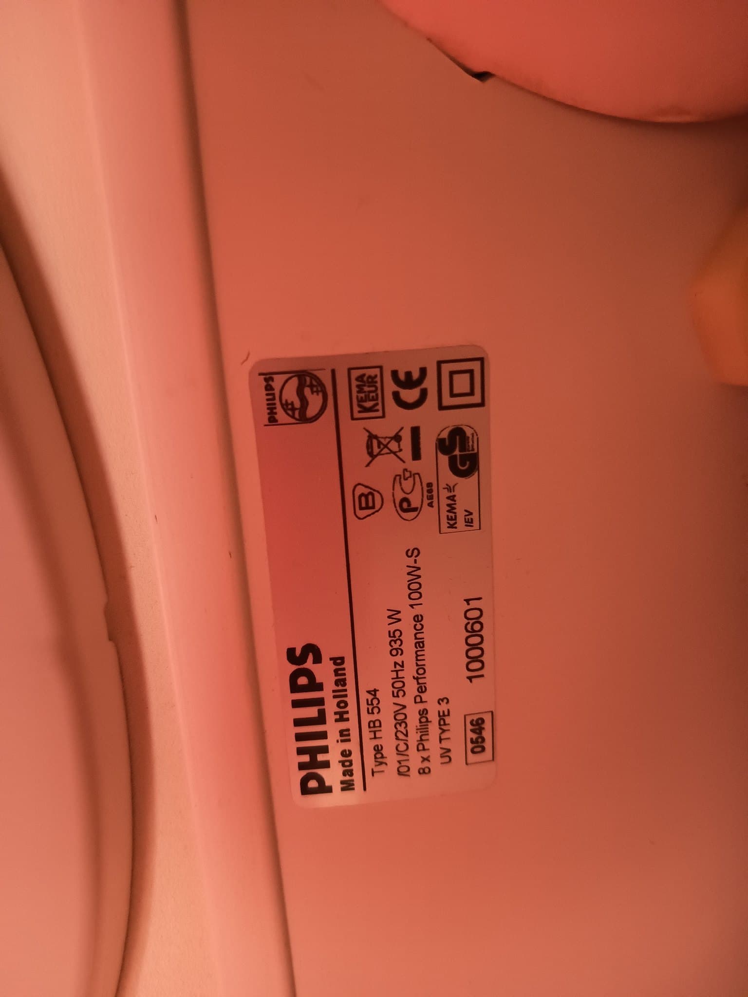 PHILIPS HB 554 Solarium