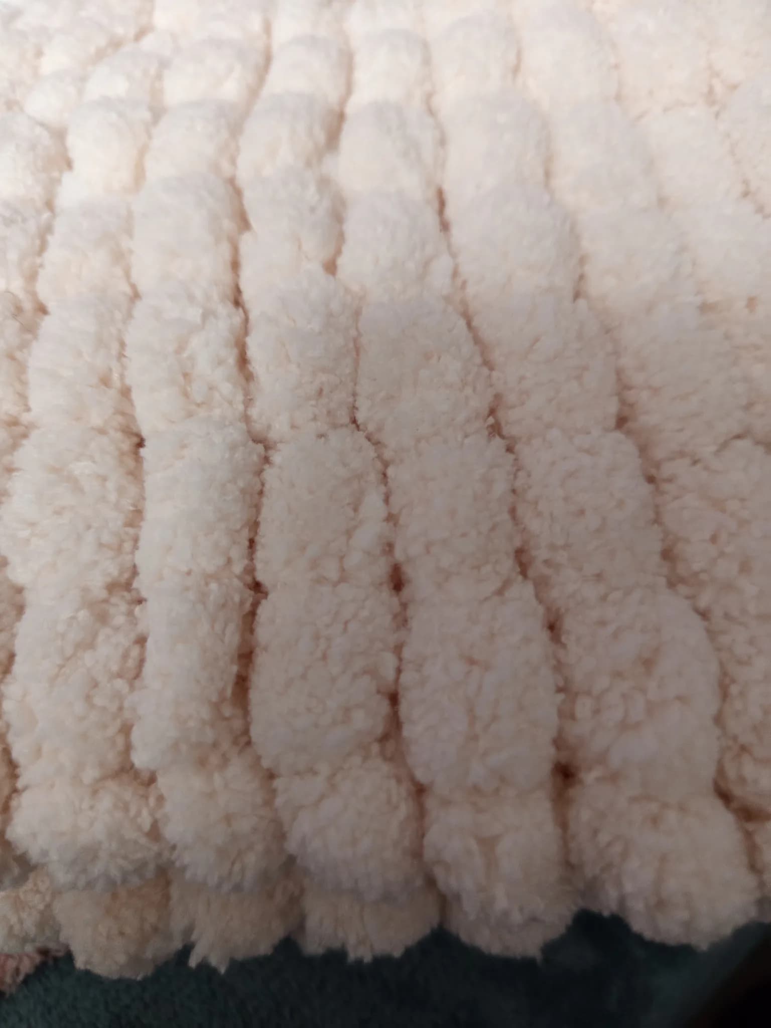 Extra warm knitted baby blanket